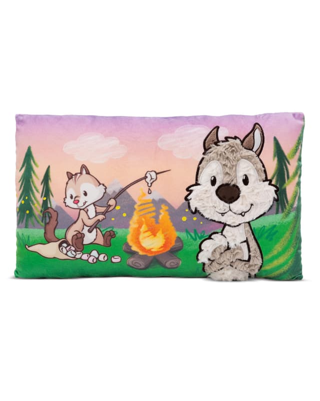 NICI Forest Friends Kissen Wolf Winny & Streifenhörnchen JoJo
