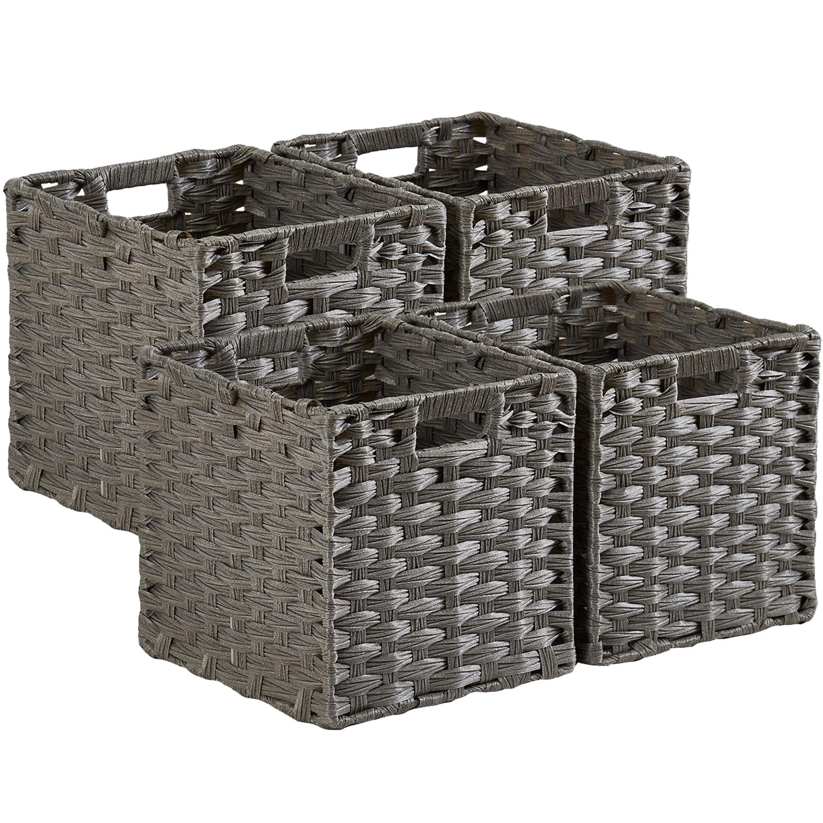 🌟 Angebot: MANGATA Aufbewahrungskorb 4er-Pack 28x28 cm 4er-Set 🌟