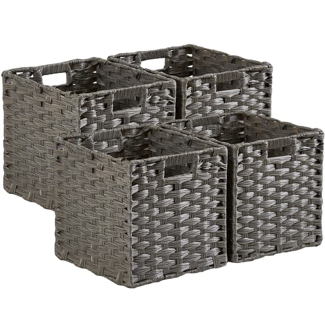 🌟 Angebot: MANGATA Aufbewahrungskorb 4er-Pack 28x28 cm 4er-Set 🌟