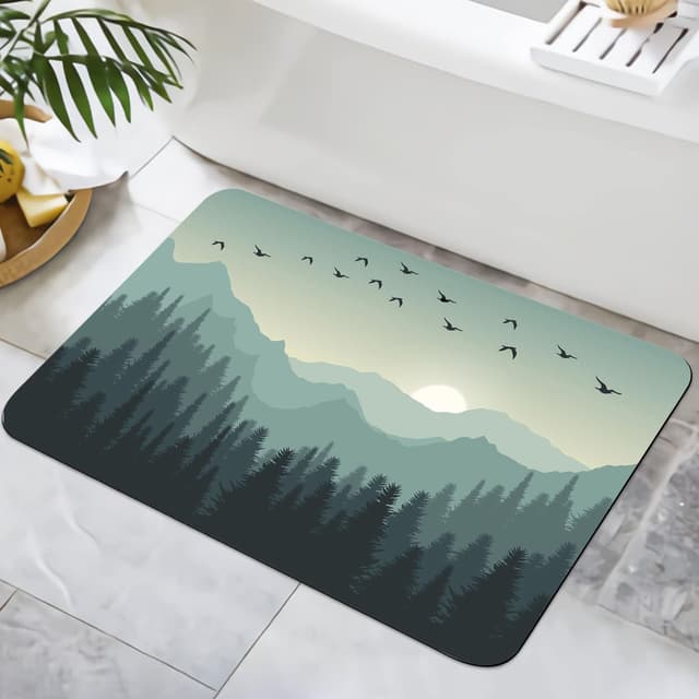 🌿 Zomer Badematte rutschfest 40x60cm 🚿🏡
