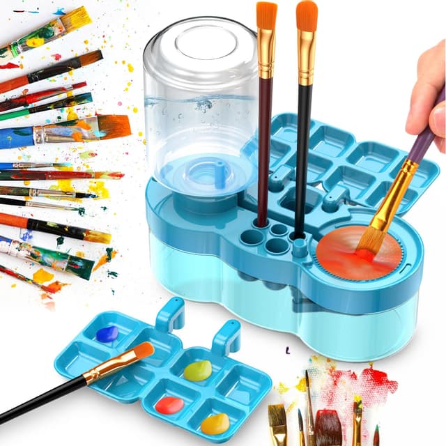 🖌️ Pinselreiniger Paint Aquarellpinselspüler - Multifunktionales Pinselwaschbox Art Tools 🎨