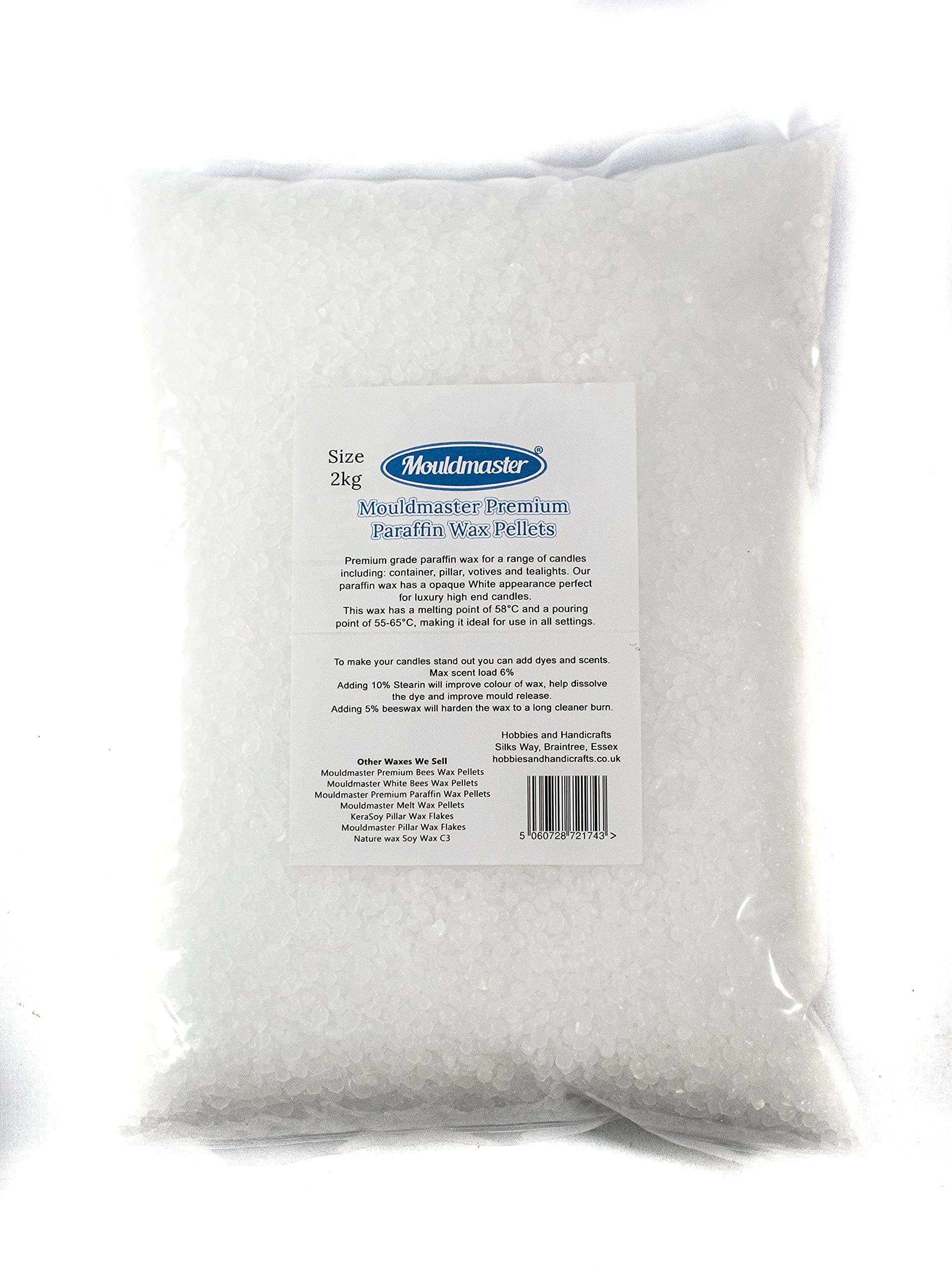 🕯️🕯️🕯️ Spezialangebot: Mouldmaster Para03 Paraffinwachs, transparent, 2 kg 🕯️🕯️🕯️