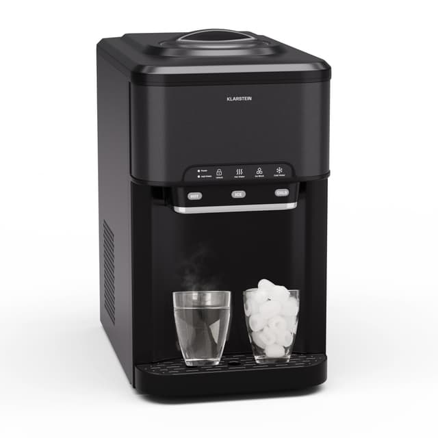 🧊 Klarstein Eiswürfelmaschine für Zuhause Camping Gastro, Schnelle Mini Eiswürfelmaschine Klein, Profi Eismaschine für Große Kleine Klare Eiswürfel 🧊