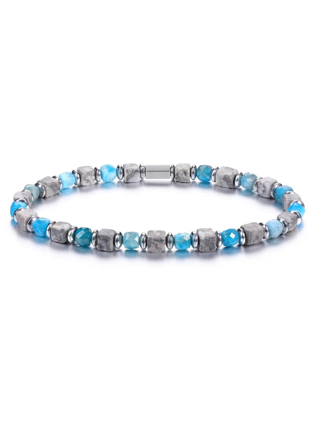 🌟 JSDDE Herren Perlenarmband Natürliche Edelstein Armband 🌿 Stretcharmband Echte Naturstein Heilsteine Armband Männer Armband