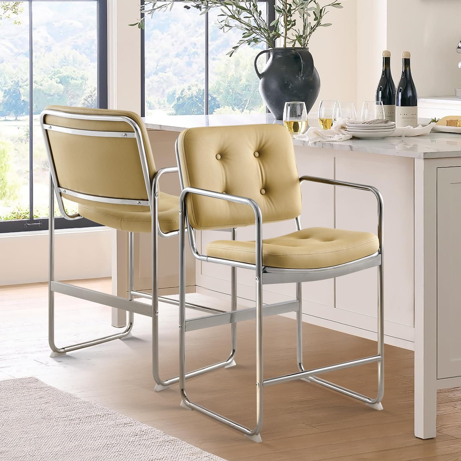 COLAMY Modernes Essstuhl-Set 2er 🪑💚