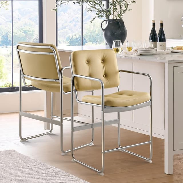 COLAMY Modernes Essstuhl-Set 2er 🪑💚