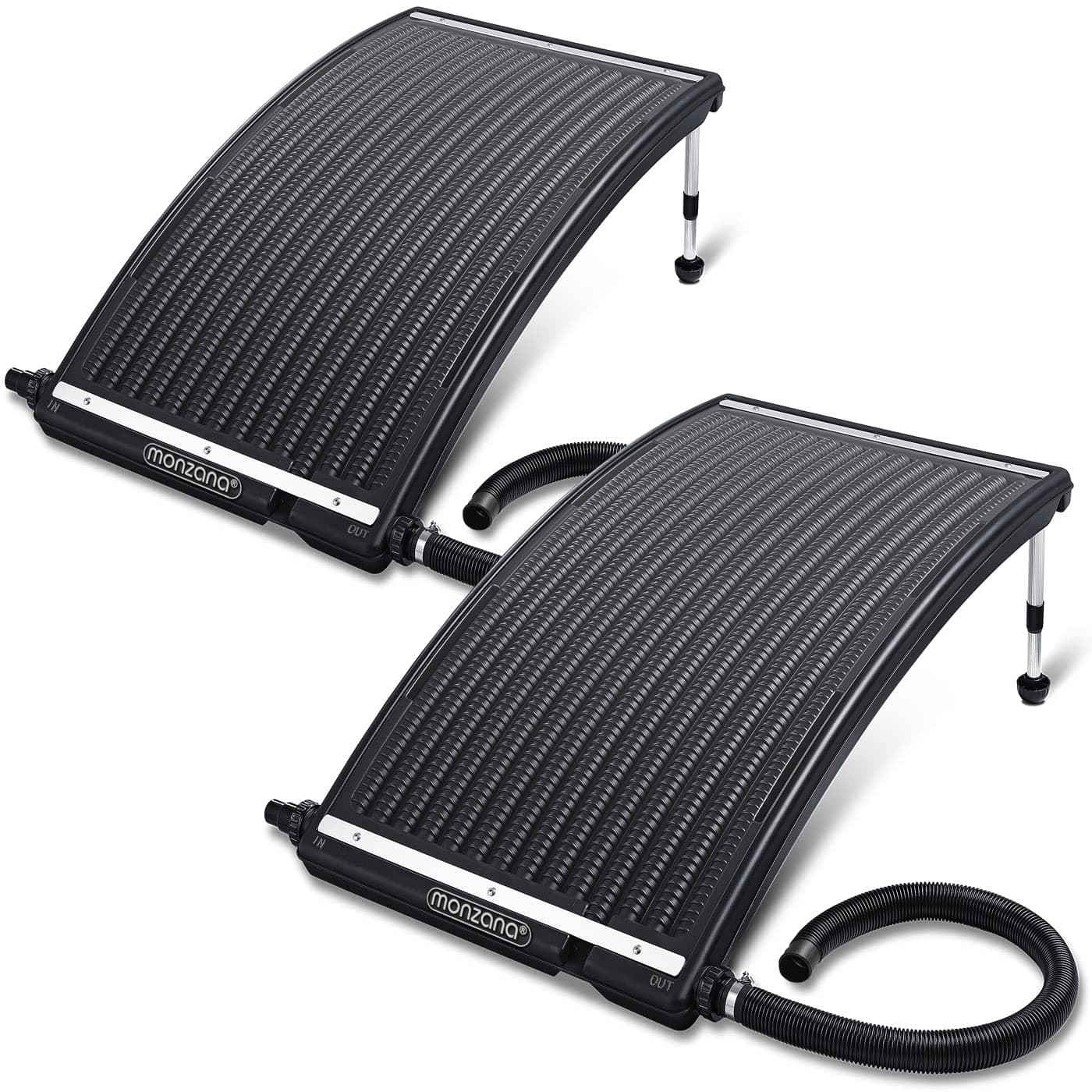 Monzana® Solar Poolheizung 2X 112x55x14cm 🌞