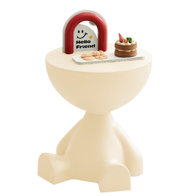 🌟 SURFOU Beistelltisch fürs Wohnzimmer - Mini Couchtisch mit Stauraum 🌟