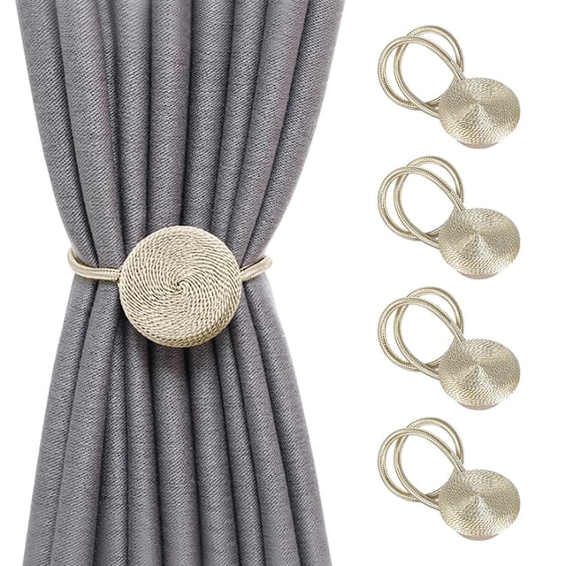 🌟 SPDYCESS 4 Stück Magnetische Vorhang Raffhalter 🌟