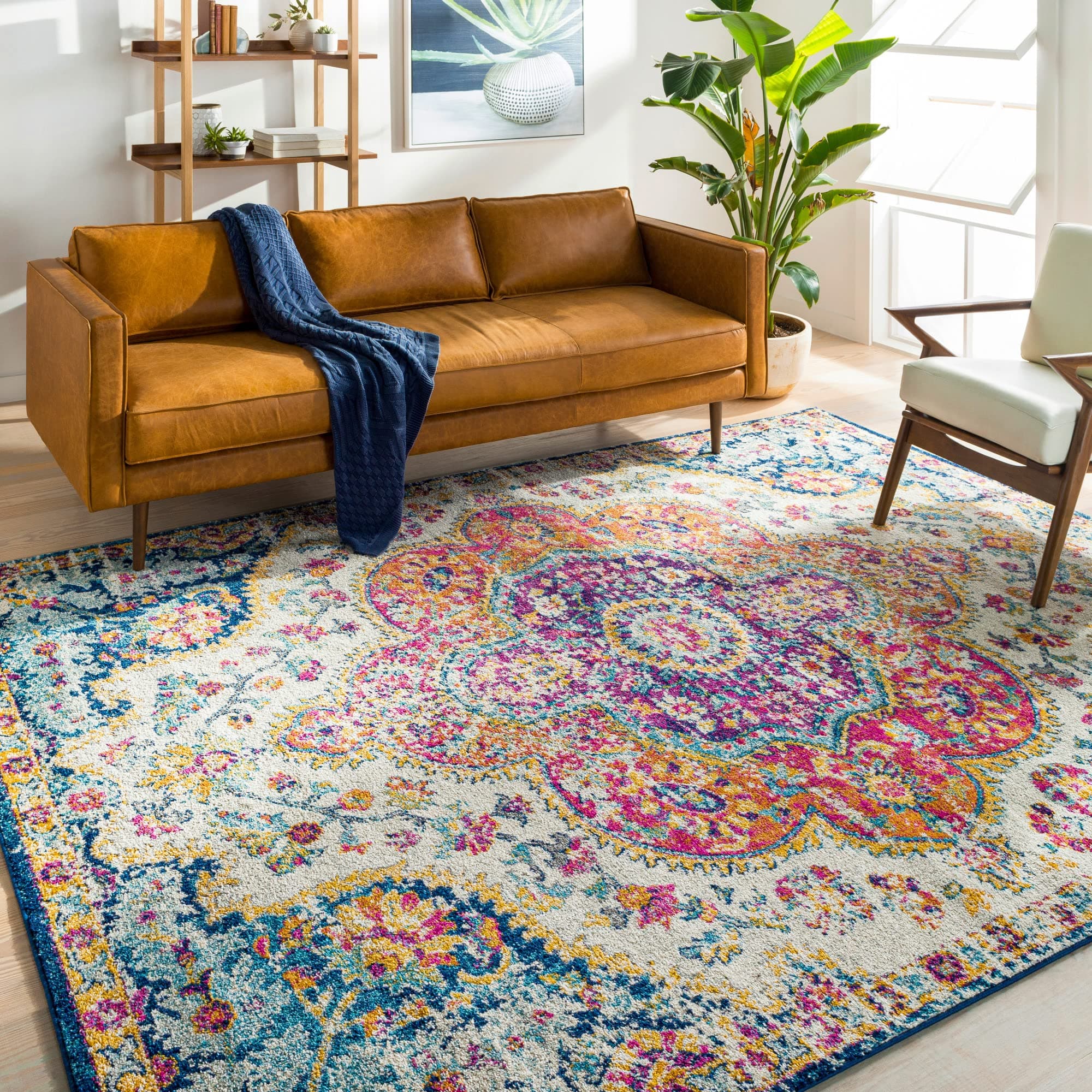 Surya Rabat Vintage Teppich groß - Teppich Wohnzimmer 120x170cm 🌟
