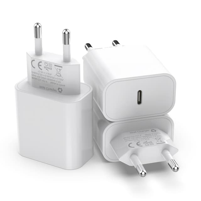 🔋 3er Pack USB C Adapter Ladegerät für iPhone & iPad - 25W Schnellladegerät