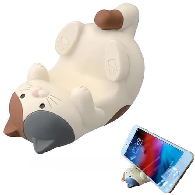 🐱 Zwenjuan Handyhalter Katze,Katzen Handy Ständer Tisch Handy Ständer Sehr Niedlicher Handyhalter