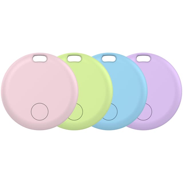 🌈 Air Tag Schlüsselfinder 4er Pack - Rosa, Lila, Blau, Grün