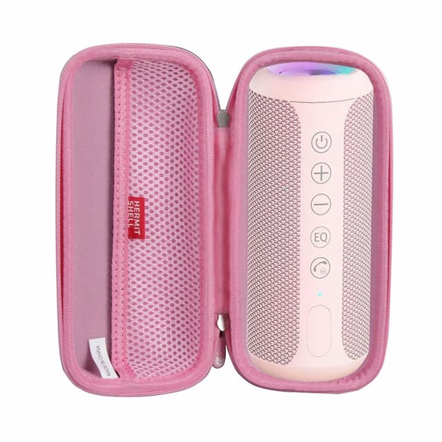 🎵🔊 Hermitshell Hart Reise Fall für Ortizan Bluetooth Lautsprecher mit Licht … Rosa 🎶🌟