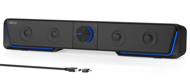 🔊 Jeecoo A40 PC Lautsprecher - Klarer Stereoton für PC und Mobile Geräte 🎮🎵