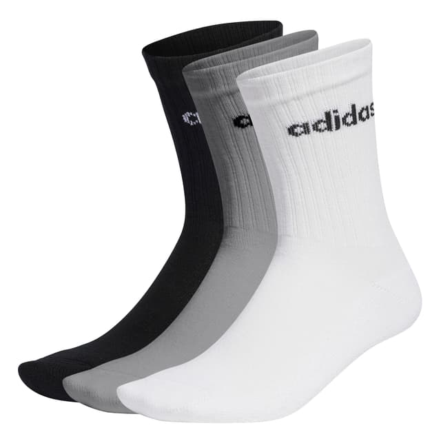 Adidas Unisex Linear Crew Cushioned Socken, 3 Paar 40-42 😍🧦
