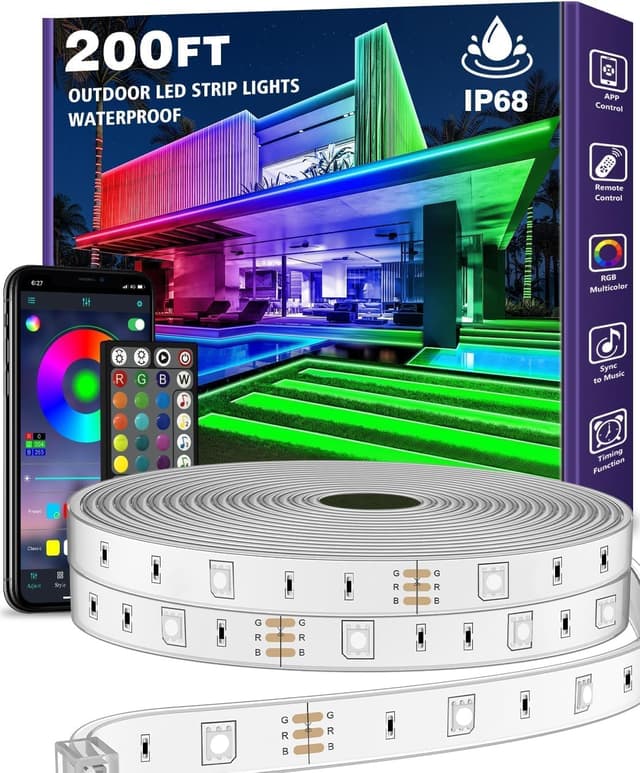 🌟 Super Deal! AILBTON 60M Outdoor LED Streifenleuchte wasserdicht 🌈🎶