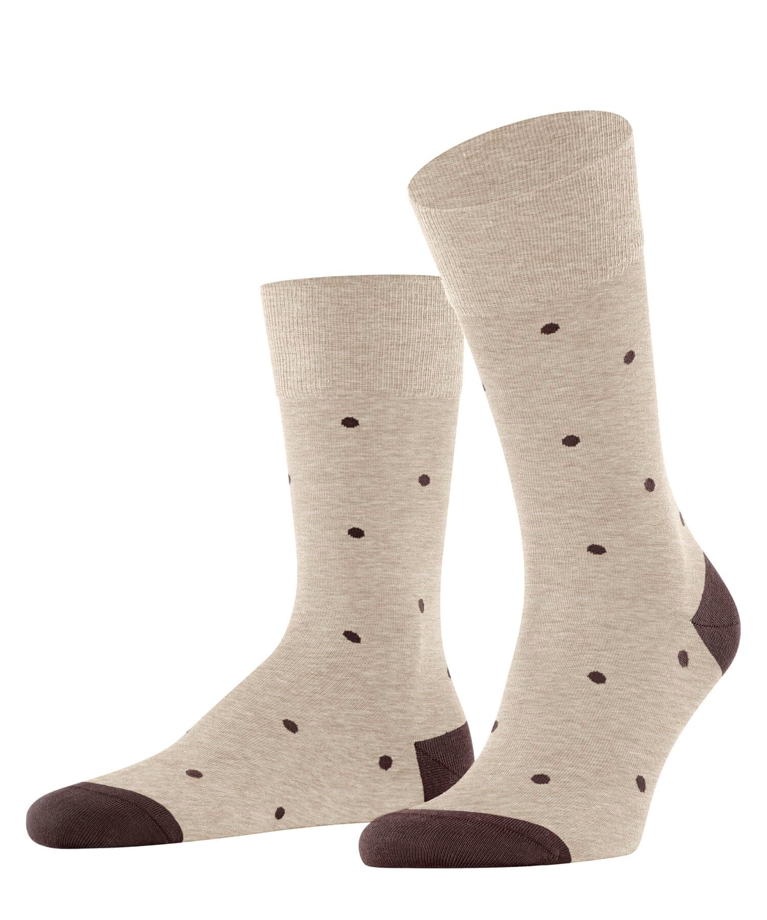 FALKE Herren Dot Socken 🧦 1 Paar 47-50 Beige Taupe Melange 4045 - Deal des Tages!