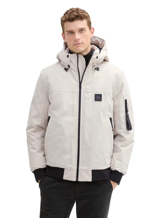 🧥 TOM TAILOR Herren Blouson Jacke mit Polsterung L 26199 - Beige Alfalfa 🍂✨