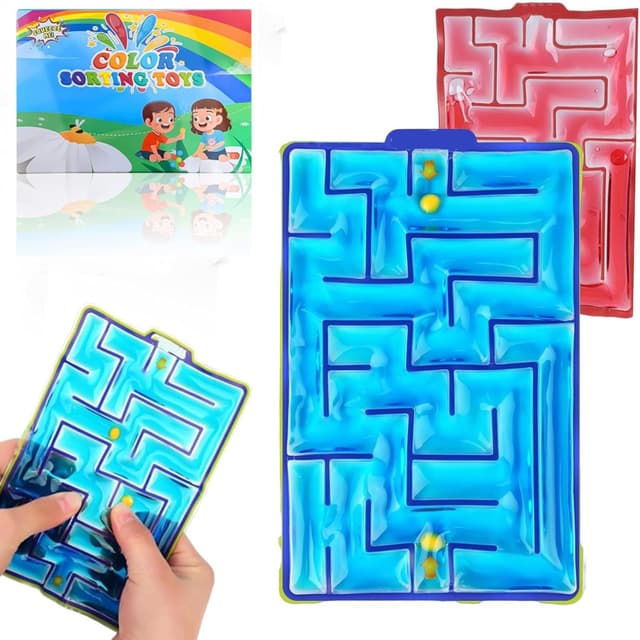 🌟 JoyJoyful 2 Stück Labyrinth Spiel Sensorik Spielzeug 🌈