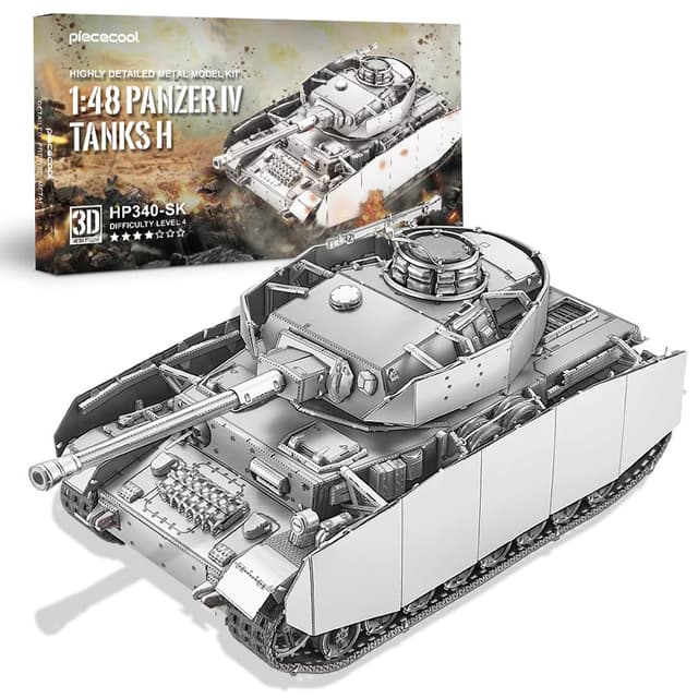 🎁🎉 Piececool 3D Metall Puzzle Panzerkampfwagen IV Typ H - Tolles Geschenk!