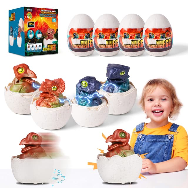 VATOS Dinosaurier Spielzeug Ostereier - Dinosaurier Auto für 2-6 Jahre alte Kinder 🦕🦖
