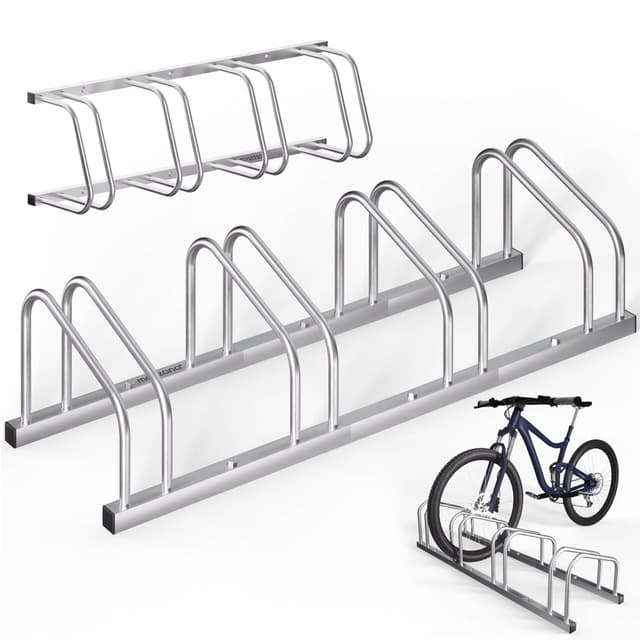 🚲🔒 MONZANA® Fahrradständer für 4 Fahrräder | Platzsparend & Stabil | Hochwertiger Stahl | Einfache Montage