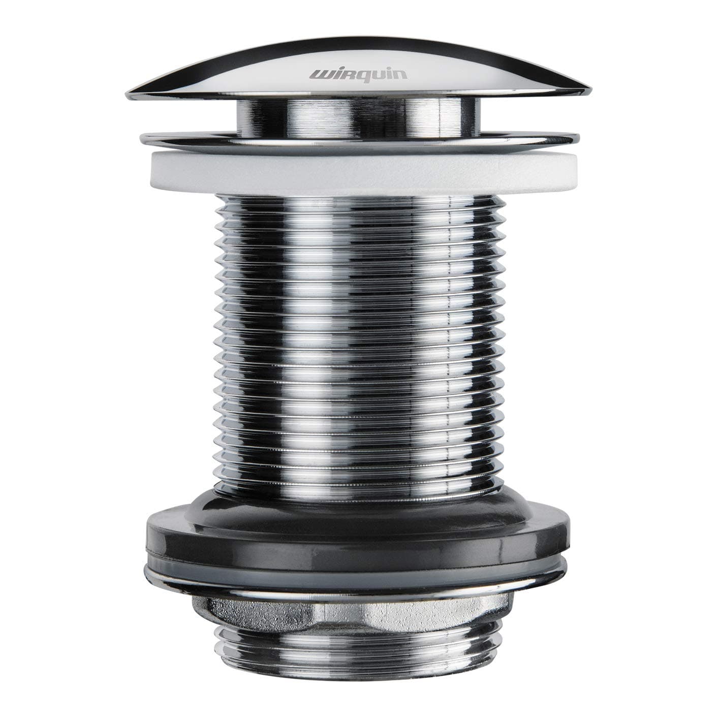 Wirquin 30723104 Ablaufgarnitur für Waschbecken mit Quick Clac, Messing, 75 mm