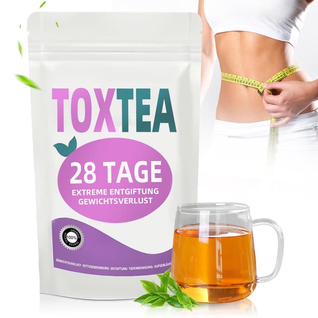 28 Tage Detox Tee zum Abnehmen 🍵🌿✨ - Natürliche Kräutermischung