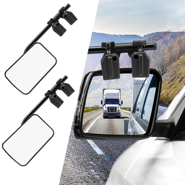 🚙 Wohnwagen Spiegel Auto 🏕️ Caravanspiegel Schwarz 🛣️ Universalspiegel