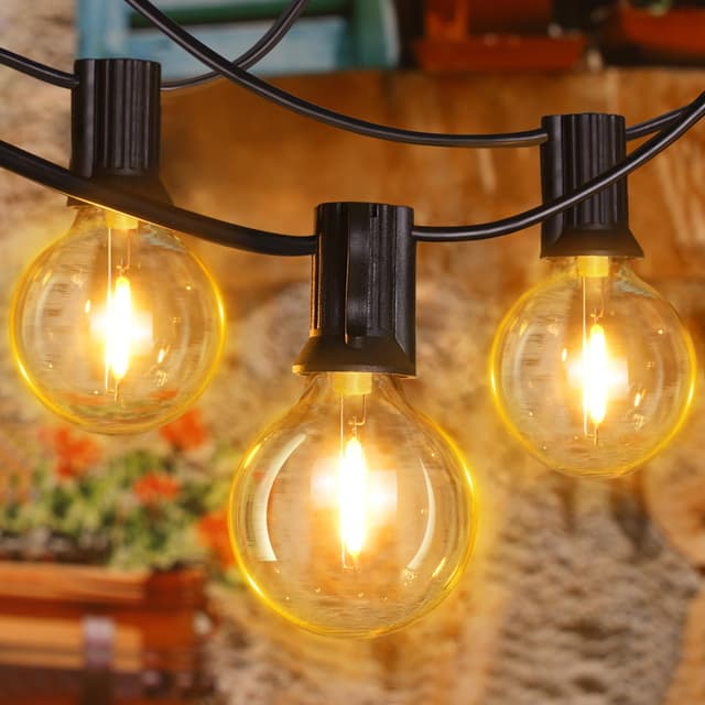 Ollny Lichterkette Außen 20M 🌟 LED Lichterkette Outdoor 🎉 Gartenbeleuchtung