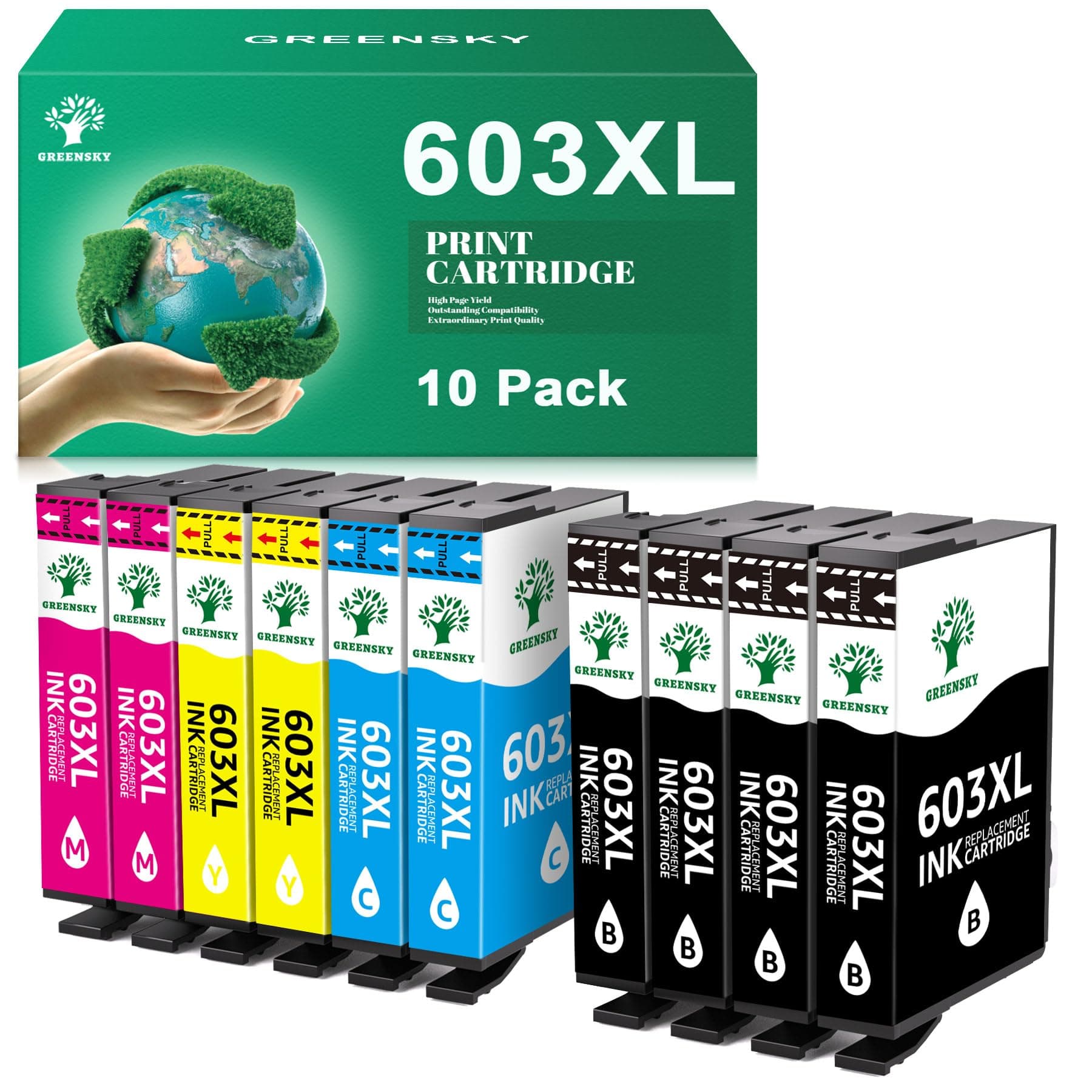 GREENSKY 603XL Druckerpatronen 603 Kompatibel für Epson 603 XL
