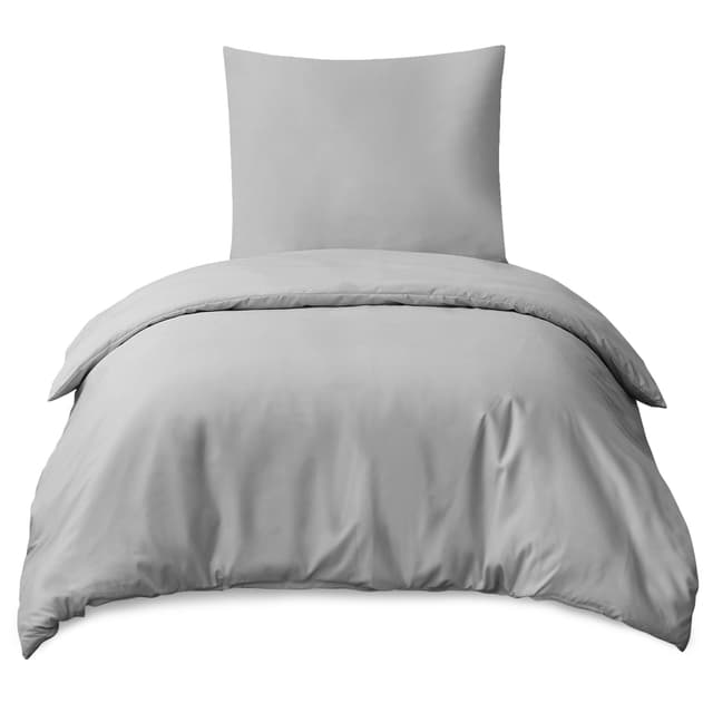 RUIKASI Bettwäsche 140x200 2teilig Grau - Hellgrau Mikrofaser Bettwäsche-Sets 🛏️