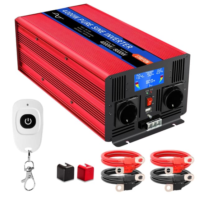 ETREPOW 4000w Spannungswandler 12v 230v Reine Sinus Wechselrichter 🌞🔋