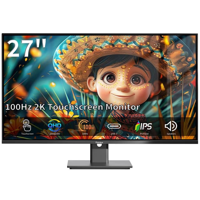 Pisichen Touchscreen Monitor 27 Zoll 2K 100Hz Gaming Monitor 🎮🖥️