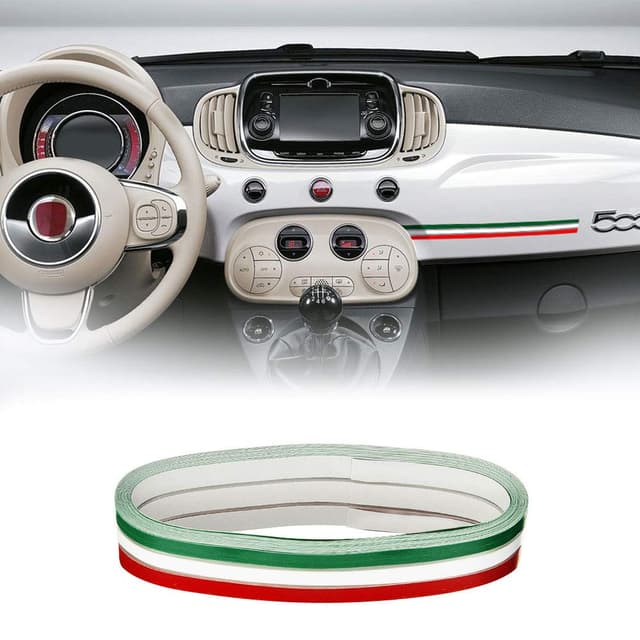 🏁 4R Quattroerre.it 10600 Selbstklebende Zierstreifen für Autos, Italien Flagge
