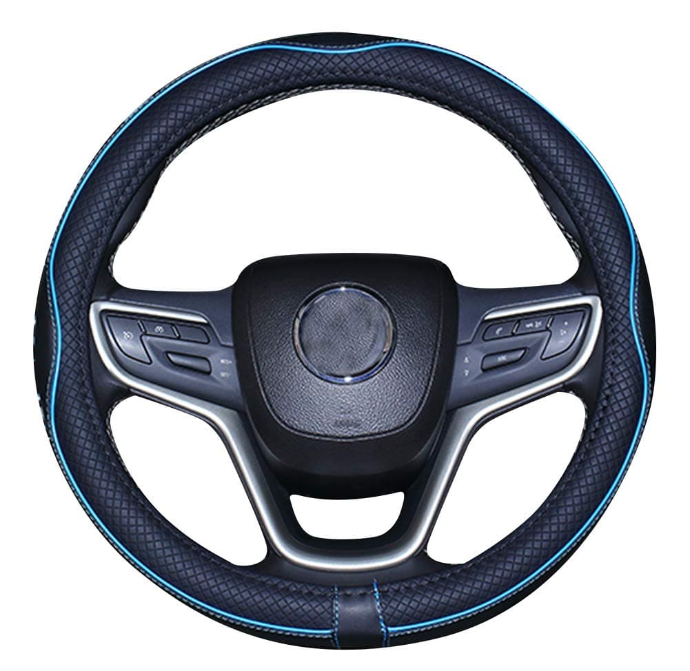 Mayco Bell 2019 Neue Schwarze Mikrofaser-Lederlenkradabdeckung 🚗🔵 für F-150 Tundra Range Rover
