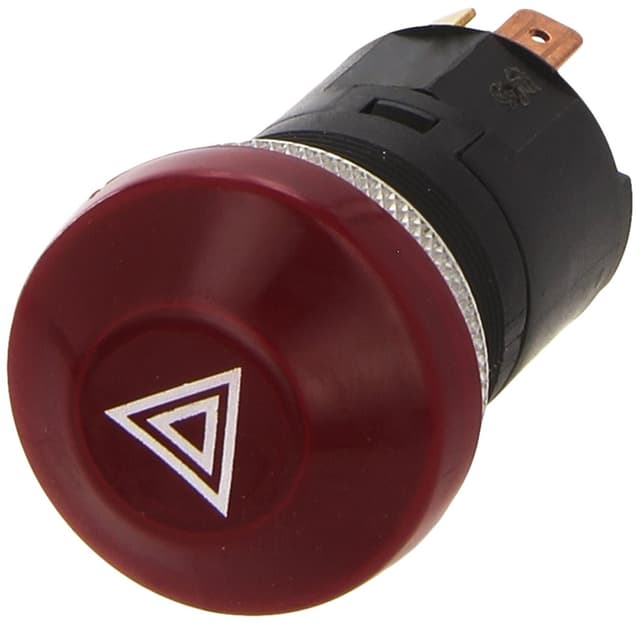 🚜 HELLA 6HF 003 916-031 Warnblinkschalter - Traktor - Druckbetätigung - 12V 🚜