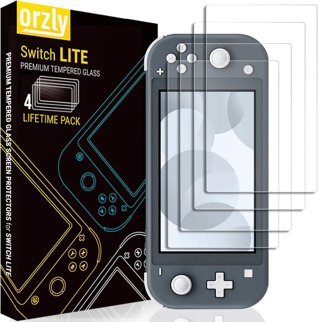 Orzly Nintendo Switch Lite Displayschutzfolie Glas (4 Stück) 🎮🔒