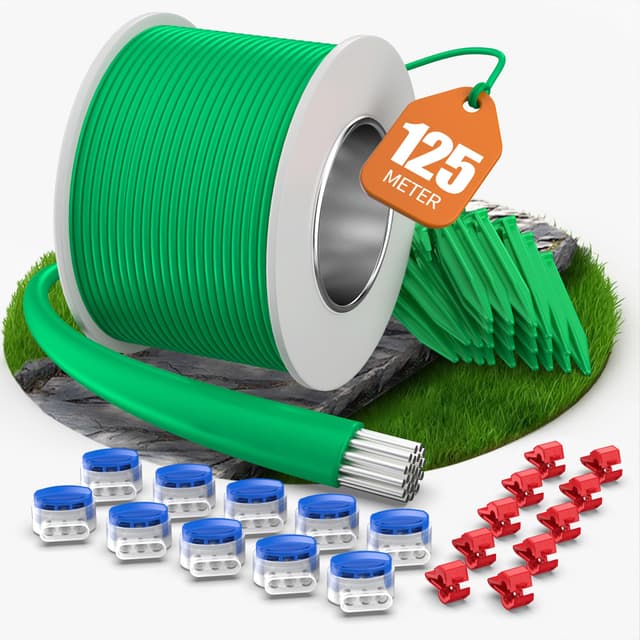 🌿🤖 COZCLAM 125m Universal Begrenzungskabel Mähroboter Set 🌱🔗