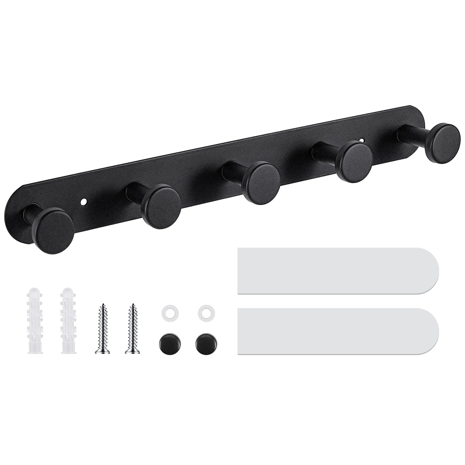 Dntorx Hakenleiste Schwarz mit 5 Haken 🧥🔑