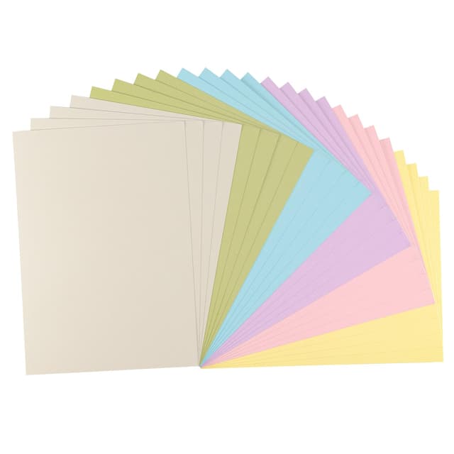 Vaessen Creative Florence Selbstklebend Cardstock - A4 Bastelpapier - 24 Stück