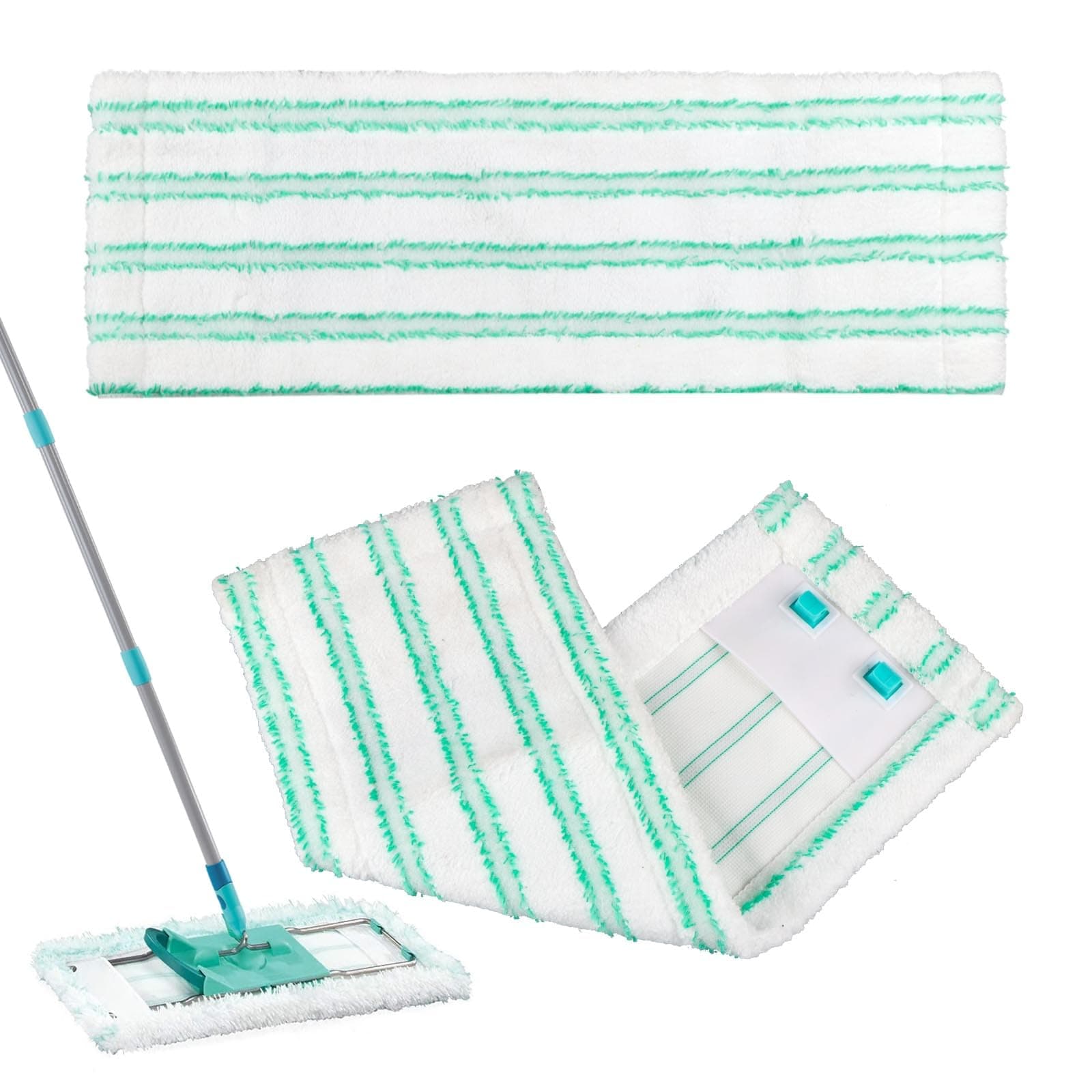 🌟 2 Stück Wischbezug Ersatzbezug für Leifheit Profi XL Micro Duo/Profi XL Cotton Plus 41cm Bodenwischer 🌟