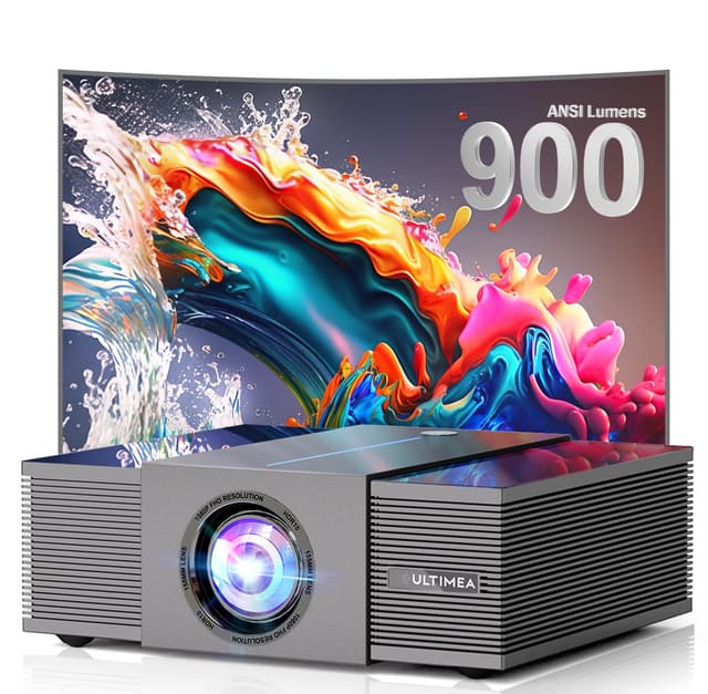 ULTIMEA Beamer 4K Heimkino Unterstützt 900 ANSI-Lumen 🌟🎬