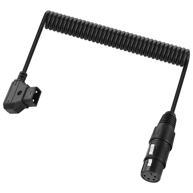 🔌📷 XMSJSIY D-Tap zu XLR Power Coiled Kabel 📹🔋
