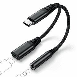 🎧 2-in-1 USB C Kopfhöreradapter & Ladegerät: HIFI-Qualität für iPhone & Samsung 📱