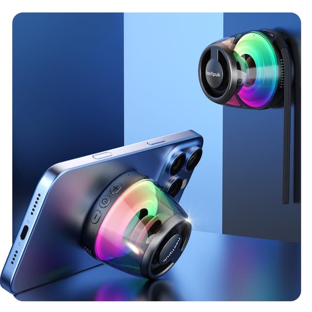 Heetipuk Magnetischer Bluetooth Lautsprecher 🎶🔊 Tragbarer Mini Bluetooth Speaker mit Handyhalterung