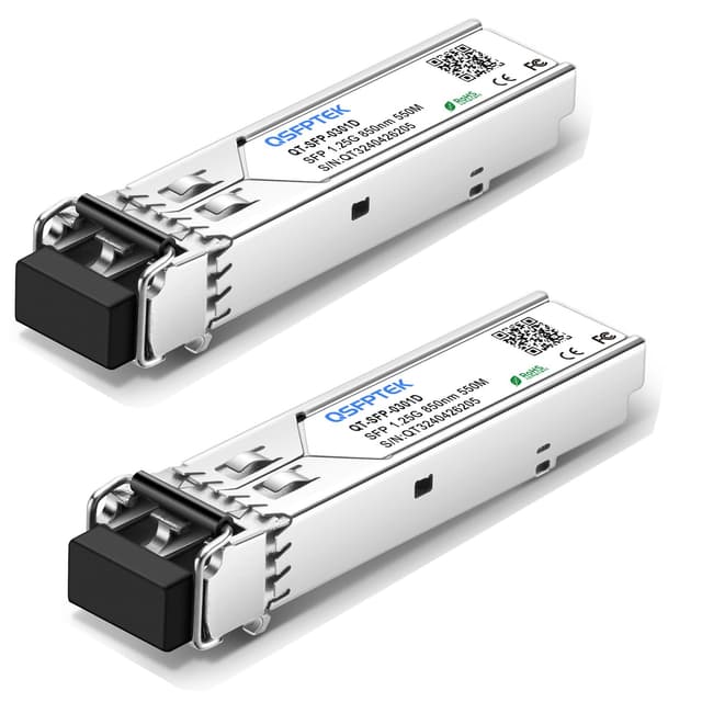 🔥 Deal! QSFPTEK 2er Pack 1000Base-SX Gigabit SFP Modul Transceiver