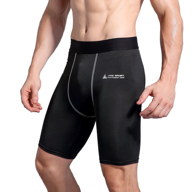 🏃‍♂️ AMZSPORT Herren Kompressionsshorts - XXL Schwarz-07 🏋️‍♂️