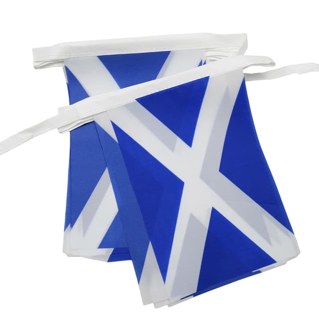 🏴 AZ FLAG - Fahnenkette Schottland 6 Meter Mit 20 Flaggen 🏴